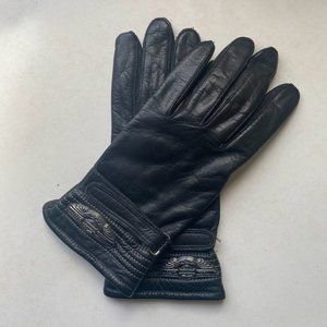 Harley Davidson 100TH ANNIVERSARY WINGED LOGO EMBLEM Gauntlet Gloves Size Small